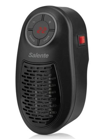 Salente HotHeat, teplovzdušný mini ventilátor, 500 W, černý Salente HotHeat, teplovzdušný mini ventilátor, 500 W, černý