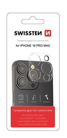 SWISSTEN OCHRANNÉ SKLO NA ČOČKY FOTOAPARÁTU PRO APPLE IPHONE 16 PRO MAX SWISSTEN OCHRANNÉ SKLO NA ČOČKY FOTOAPARÁTU PRO APPLE IPHONE 16 PRO MAX