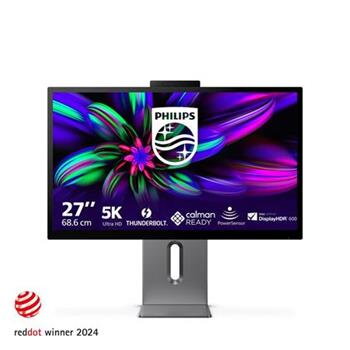 Philips LCD 27E3U7903 27" IPS 5K/5120x2880@70Hz/4ms/500cd/HDMI/2xUSB/TB4/USB-C dock/RJ45/Webcam/Repro/Pivot/HAS/VESA