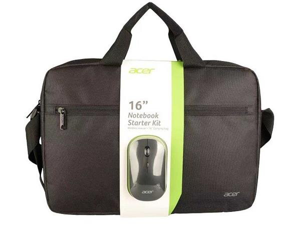 Acer Starter Kit 16'' Carry Bag + Mouse - 16'' Carry Bag černá, myš Dual-Mode (RF 2.4G + BT 5.2) černá Acer Starter Kit 16'' Carry Bag + Mouse - 16'' Carry Bag černá, myš Dual-Mode (RF 2.4G + BT 5.2) černá