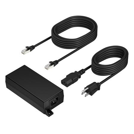 Poly PoE++ 65W 2.5G Adapter with 3.66m CAT6A kabel a napájecí adaptér