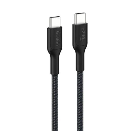 Belkin BOOST CHARGE PRO™ USB-C/USB-C kabel 240W, 2m, černý - odolný