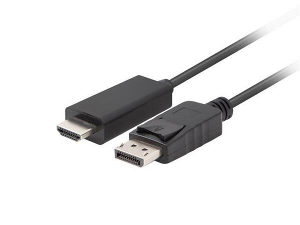 LANBERG DISPLAYPORT(M) V1.1 ->HDMI(M) KABEL 1M ČERNÝ