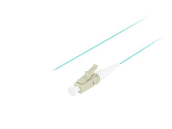 LANBERG PIGTAIL OPTICKÉ VLÁKNO MM LC/UPC OM3 EASY STRIP 50/125 2M AQUA