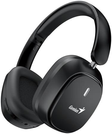 Genius HS-820BT Headset, náhlavní, bezdrátový, skládací, mikrofon, 40mm měniče, BT 5.4, 22h výdrž, USB-C,3.5mm jack,čer.