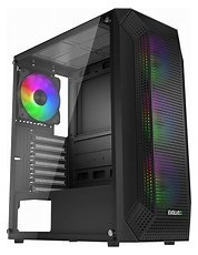 EVOLVEO Xenon, skříň ATX, 4x ARGB ventilátor 120mm, přední panel airflow mesh, černá