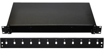 OPTIX 19" Optická vana 24xSC šedá aretace plastovým klipem