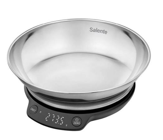 Salente Rimare, kuchyňská váha, 5 kg, nerezová mísa, černá/nerez