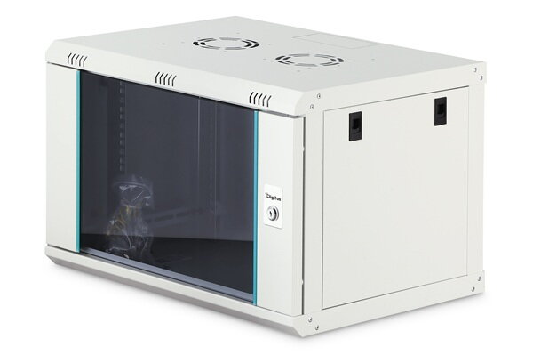 DIGITUS DN-37100 Nástěnná skříň 7U, Dynamic-N, 19", 600x400mm, nesmontovaná, šedá (RAL 7035)