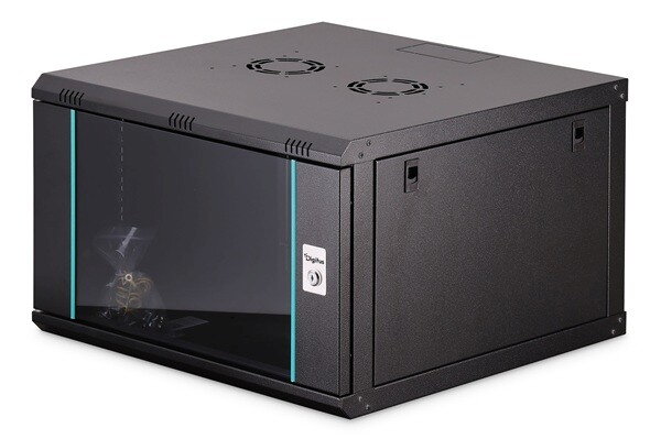 DIGITUS DN-37103 Nástěnná skříň 7U, Dynamic-N, 19", 600x600mm, nesmontovaná černá (RAL 9005)