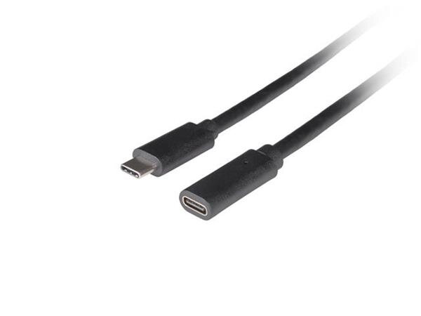 LANBERG PRODLUŽOVACÍ KABEL USB-C M/F 3.1 0,5 M ČERNÝ