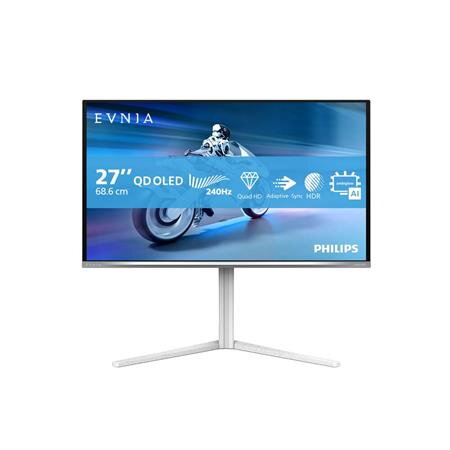 Philips LCD herní 27M2N6501L 27" QD-OLED/2560x1440@240Hz/0,03ms/400cd/2xHDMI/DP/2xUSB/Pivot/HAS/VESA/Bílý