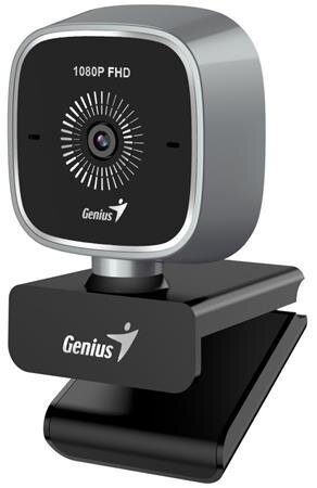 Genius FaceCam 2010,Webkamera, Full HD 1920×1080, 30fps, fixní ostření, mikrofon, USB, USB-C, šedá
