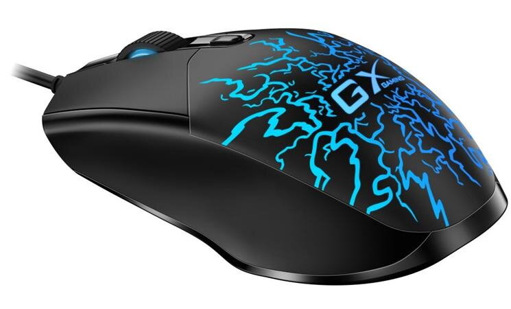Genius GX GAMING Scorpion M300 Crack,Myš, herní, drátová, optická, 800-2400 DPI, 4 tlačítka, RGB podsvícení, USB,černá