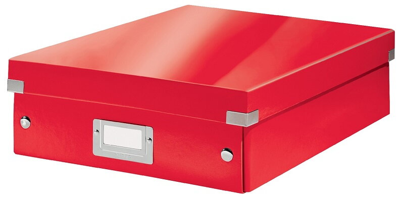 LEITZ Organizační box  Click&Store, velikost M, červená