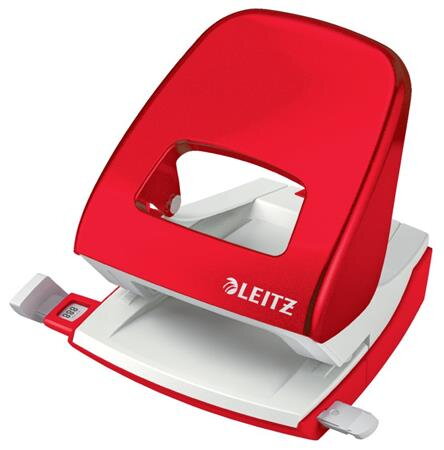 LEITZ Stolní děrovačka NeXXt WOW 5008, červená