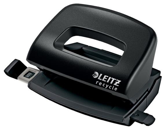 LEITZ Ekologická mini děrovačka NeXXt Recycle, 10 listů, černá