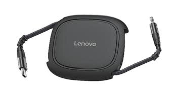 Lenovo 240W USB-C Retractable Cable = rolovací USB-C to USB-C napájecí a datový kabel  v černé barvě