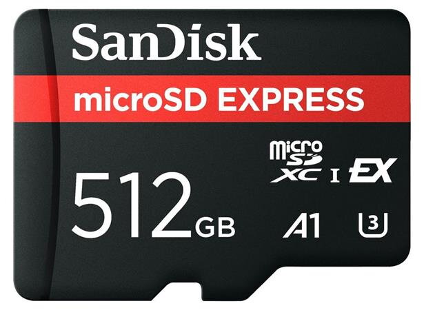 SanDisk Express microSD Card, 512GB Up to 880MB/s Read, Up to 650MB/s Write, 210MB/s Sustained Write, U3, C10