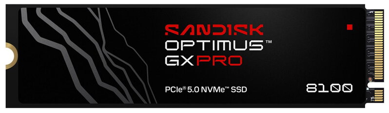 SANDISK OPTIMUS GX PRO 8100 NVMe 1TB PCIe, Gen5, (R:14900, W:11000MB/s)