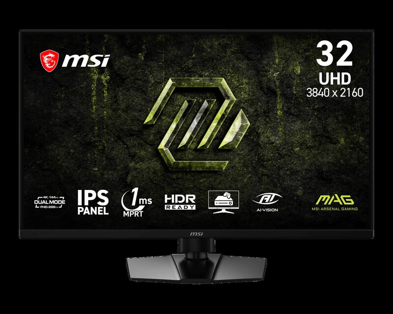 MSI MAG 321UPD E1 Gaming monitor 31,5" IPS/3840x2160(UHD)/144Hz (288Hz - FHD)/1ms/2xHDMI/DP/výšk.nast./Pivot