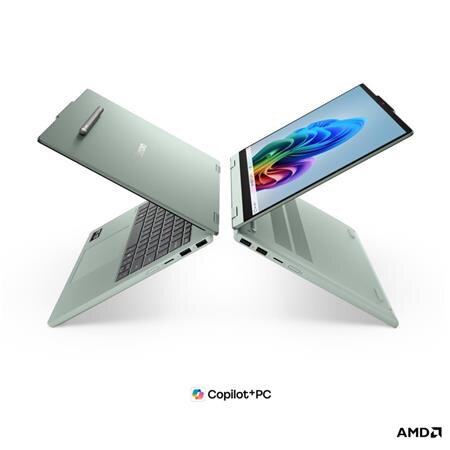 Lenovo IdeaPad 5 2-in-1   RyzenAI 7 445/Copilot+/16GB/SSD 512GB/14"/WUXGA/OLED/touch/600nitů/60Hz/Pero/WIN11 Home/zelená