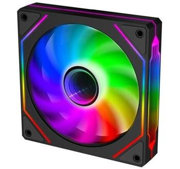 EVOLVEO 120UX, ventilátor, 120mm, 4pin PWM, ARGB, černý