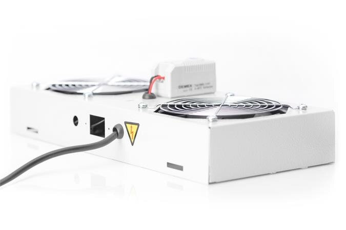 Digitus stropní ventilátor pro nástěnné skříně ,2vent., Vyp.,Termostat Digitus stropní ventilátor pro nástěnné skříně ,2vent., Vyp.,Termostat