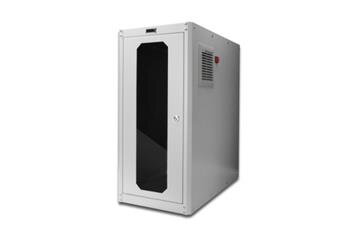 Digitus Pouzdro na počítač s nivelačními patkami, IP54 rozmery vnější 670x300x650 mm. vnitřní 581x292x550mm, skleněné dveře, venti