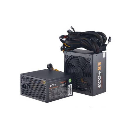 EUROCASE zdroj ECO+87 ATX-400WA-12-85(87)/ 12cm fan/ PFC ATX 20/24pin/ 4x SATA - typ.uc. 87