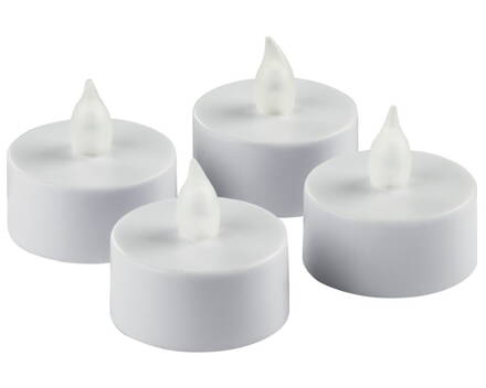 HAMA LED čajové sviečky/ 1x CR2032/ set 4ks/ biele