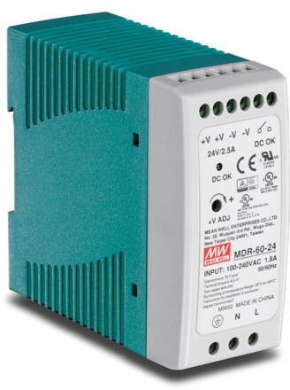 PLANET PWR-60-24 napájací zdroj priemyselný, výstup 24V, 60W