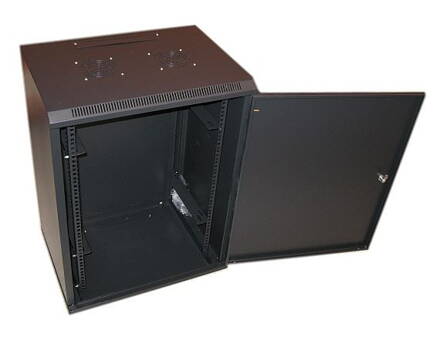 XtendLan 22U/600x450, na zeď, jednodílný, plné dveře, úprava proti vykradení