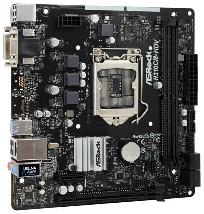 Asrock H310CM-DVS / LGA1151 / H310 / 2x DDR4 DIMM / DVI-D / D-Sub / mATX