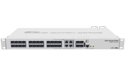 MikroTik Cloud Router Switch CRS328-4C-20S-4S + RM, 800MHz CPU, 512MB RAM, 20x SFP, 4x SFP +, 4x LAN combo, vr. L5