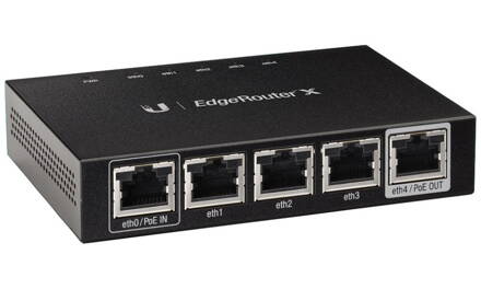 UBNT EdgeRouter X - 5x Gbit RJ45 port, 1x PoE In, 1x PoE Out 24V