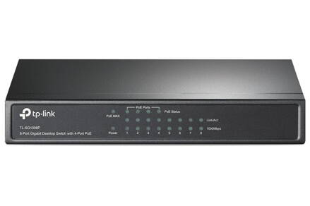 TP-Link TL-SG1008P / switch 8x 10/100 / 1000Mbps / 4x PoE / 55W /