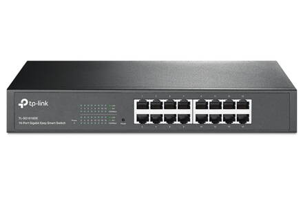 TP-Link TL-SG1016DE / easy smart switch 16x 10/100 / 1000Mbps / IGMP, QoS, VLAN / desktop