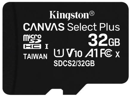 KINGSTON Canvas Select Plus 32GB microSD / UHS-I / CL10 / bez adaptéru