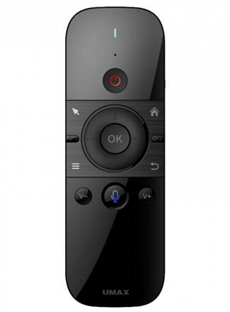 UMAX bezdrátový ovladač Air Mouse M1/ vestavěná klávesnice/ Lion baterie/ hlasová podpora/ USB/ Android/ W10/ Linux