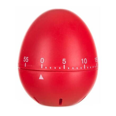 BANQUET Minutka kuchyňská CULINARIA Vajíčko, výška 7 cm, červená