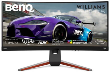 BENQ 34" LED EX3415R/ IPS/ 21:9/ 3440x1440/ 1000:1/ 1ms/ 144Hz/ 2x HDMI/ DP/ USB/ šedý
