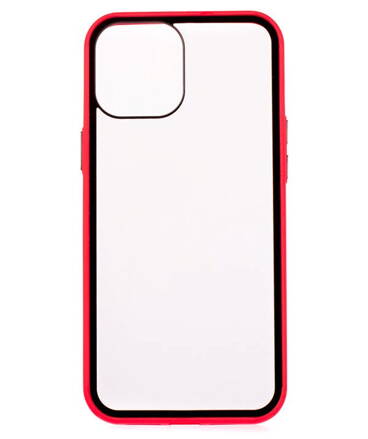 COLORWAY Smart Clear Case/ Apple iPhone 12 Pro Max/ Červený