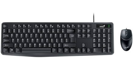 GENIUS KM-170/ Drátový set/ USB/ černá/ CZ+SK layout
