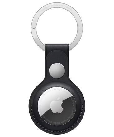 Apple AirTag Leather Key Ring - Midnight