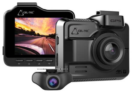 OPRAVENÉ - CEL-TEC digitální kamera do auta K4 Dual GPS/ 4K/ 1080p