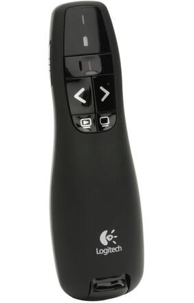 Logitech Presenter R400/ bezdrôtový/ 2,4 GHz/ USB/ červené laser ukazovátko