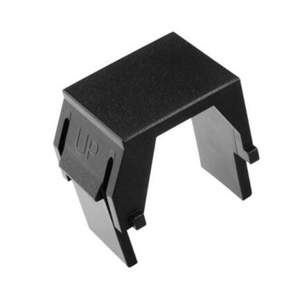 Solarix Keystone záslepka do modulárnych patch panelov alebo zásuviek čierna SXKJ-0-BK, 1Ks