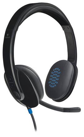 Logitech Headset Stereo H540/ drátová sluchátka + mikrofon/ USB/ černá