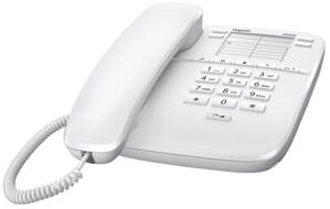 SIEMENS GIGASET DA310 - štandardný telefón bez displeja, farba biela